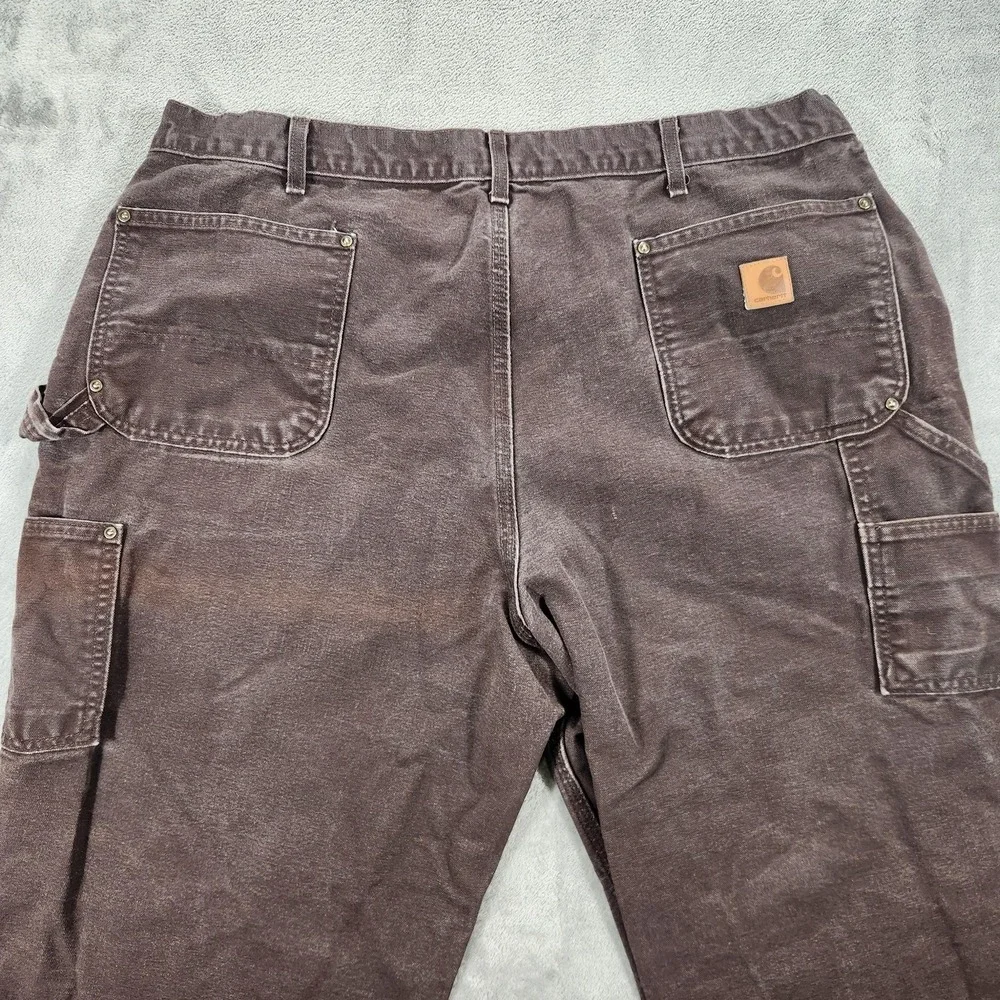 Vintage Carhartt Pants Mens 38x30 Brown B136 Double Knee Loose Fit‎ Carpenter